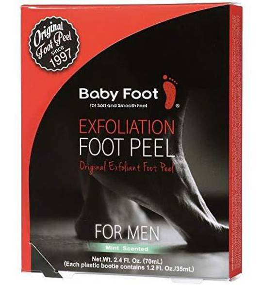 Baby Foot for Men (with 2 free Peel Enhancing Foot Soaks & Foot Mask) image 0